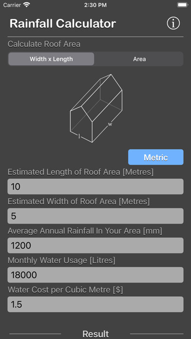 Emulate iPhone app Rainfall Calculator using MyAndroid Emulate iPhone app Rainfall Calculator using MyAndroid