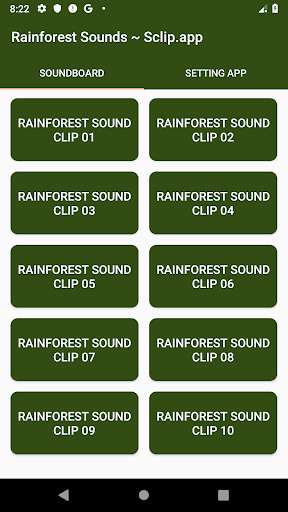 Run android online APK Rainforest Sound Collections ~ Sclip.app from MyAndroid or emulate Rainforest Sound Collections ~ Sclip.app using MyAndroid