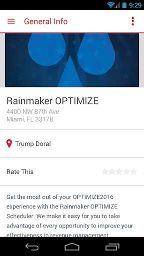 Run android online APK Rainmaker OPTIMIZE Scheduler from MyAndroid or emulate Rainmaker OPTIMIZE Scheduler using MyAndroid