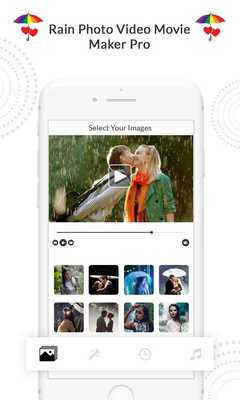 Emulate Android APK Rain Photo to Video Maker - Music Slideshow maker
