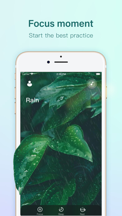 Emulate iPhone app Rain sleep - calm sleep sounds using MyAndroid