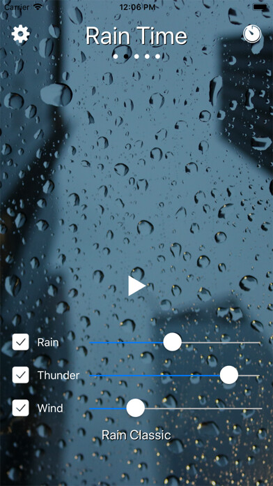 Emulate iPhone app Rain Time - Relax and Sleep PV using MyAndroid