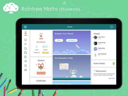 Emulate Android APK Raintree Maths Students