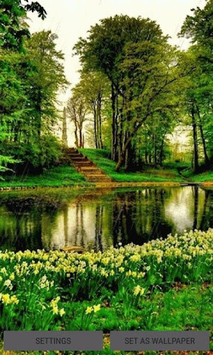 Emulate Android APK Rainy Flowers Garden LWP