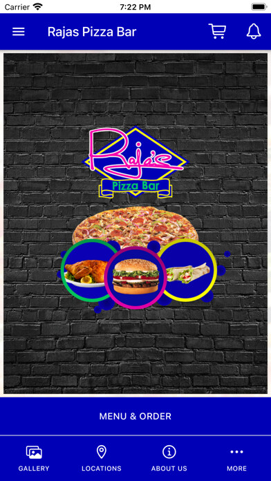 Emulate iPhone app Rajas Pizza Bar Glasgow using MyAndroid Emulate iPhone app Rajas Pizza Bar Glasgow using MyAndroid
