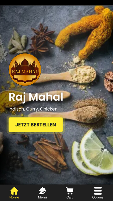 Emulate iPhone app Raj Mahal Regensburg using MyAndroid Emulate iPhone app Raj Mahal Regensburg using MyAndroid