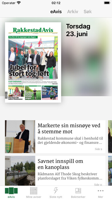 Emulate iPhone app Rakkestad Avis eAvis using MyAndroid