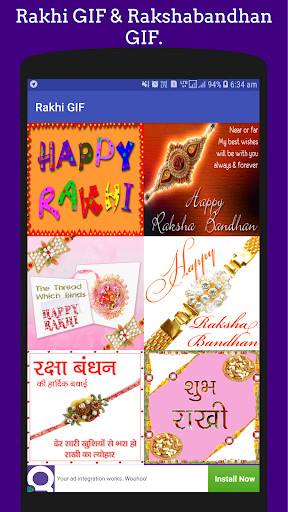 Run android online APK Raksha Bandhan GIF Collection from MyAndroid or emulate Raksha Bandhan GIF Collection using MyAndroid
