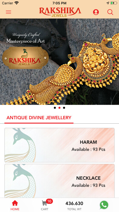 Emulate iPhone app Rakshika Jewels - Online using MyAndroid Emulate iPhone app Rakshika Jewels - Online using MyAndroid