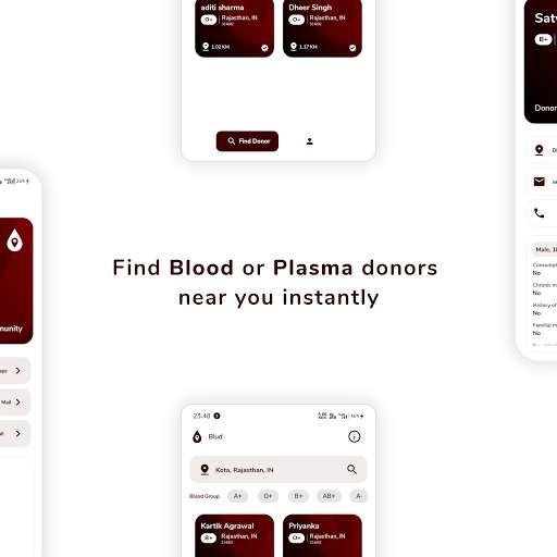 Run android online APK Rakt - Find Blood & Plasma Donors Near You from MyAndroid or emulate Rakt - Find Blood & Plasma Donors Near You using MyAndroid