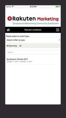 Emulate Android APK Rakuten Marketing Events