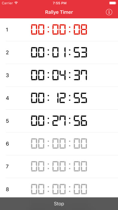 Emulate iPhone app Rallye Timer using MyAndroid Emulate iPhone app Rallye Timer using MyAndroid