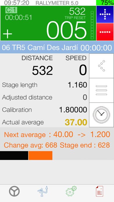 Emulate iPhone app Rallymeter Pro using MyAndroid