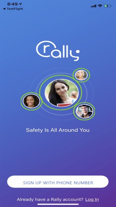 Emulate iPhone app Rally - Personal Safety System using MyAndroid Emulate iPhone app Rally - Personal Safety System using MyAndroid