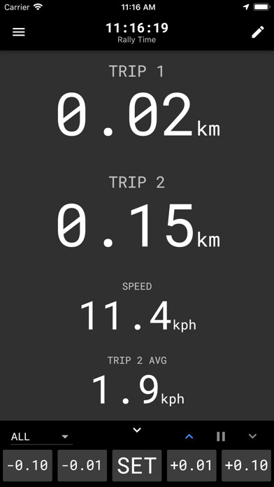 Emulate iPhone app Rally Tripmeter using MyAndroid