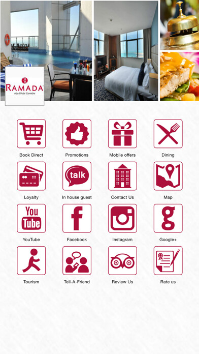 Emulate iPhone app Ramada Abu Dhabi Corniche using MyAndroid