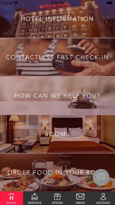 Emulate iPhone app Ramada Hotel Suites Ist Merter using MyAndroid