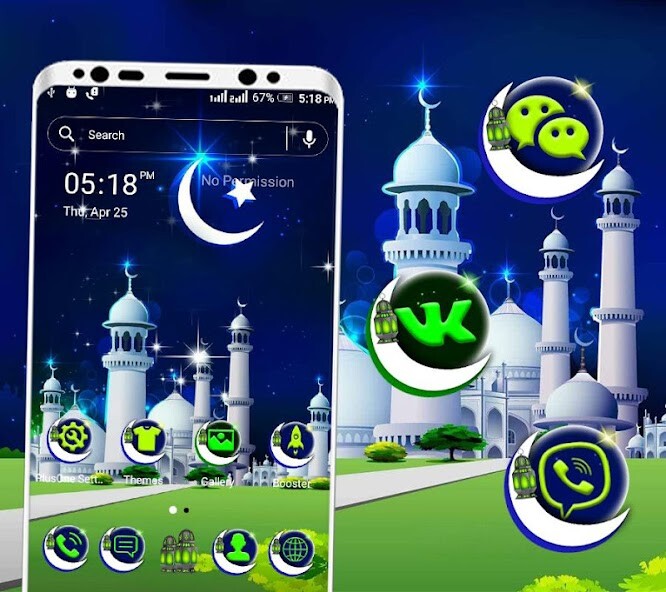 Run android online APK Ramadan Launcher Theme from MyAndroid or emulate Ramadan Launcher Theme using MyAndroid