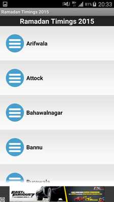 Emulate Android APK Ramadan Timings 2015 Pakistan