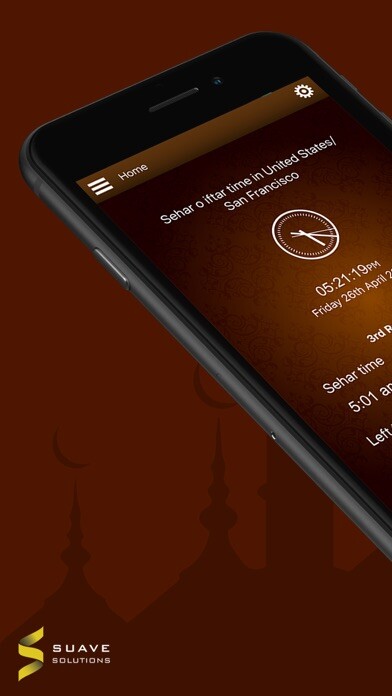 Emulate iPhone app Ramadan Timings (Ramzan) using MyAndroid