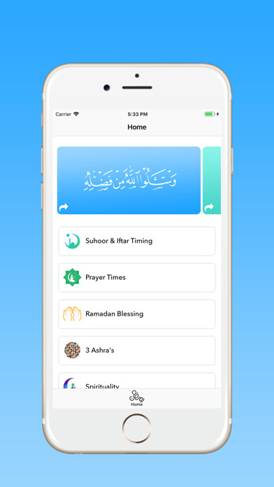 Emulate iPhone app Ramadhan  2019 using MyAndroid