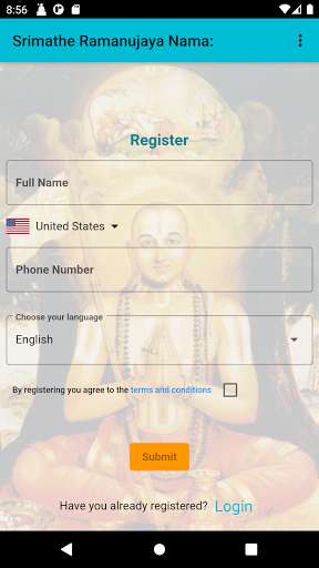 Run android online APK Ramanujaya Namaha from MyAndroid or emulate Ramanujaya Namaha using MyAndroid