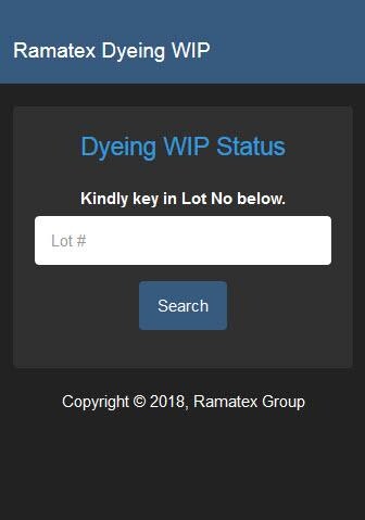Run android online APK Ramatex Dyeing WIP from MyAndroid or emulate Ramatex Dyeing WIP using MyAndroid