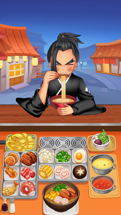 Emulate iPhone app Ramen Noodle Chef using MyAndroid
