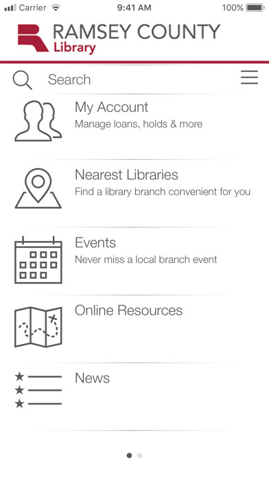 Emulate iPhone app Ramsey County Library using MyAndroid Emulate iPhone app Ramsey County Library using MyAndroid