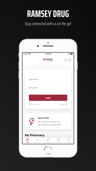 Emulate iPhone app Ramsey Drug using MyAndroid