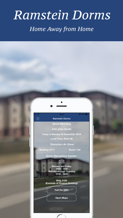Emulate iPhone app Ramstein Dorms using MyAndroid Emulate iPhone app Ramstein Dorms using MyAndroid