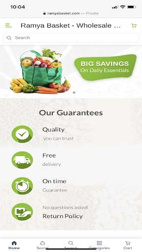 Run android online APK Ramya Basket from MyAndroid or emulate Ramya Basket using MyAndroid