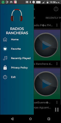 Run android online APK Rancheras Radios from MyAndroid or emulate Rancheras Radios using MyAndroid