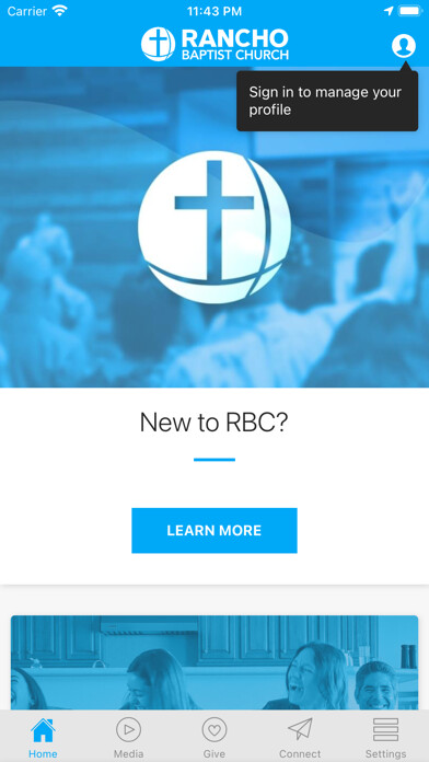 Emulate iPhone app Rancho Baptist Church using MyAndroid Emulate iPhone app Rancho Baptist Church using MyAndroid