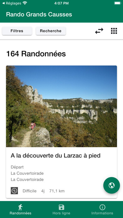Emulate iPhone app Rando Grands Causses using MyAndroid Emulate iPhone app Rando Grands Causses using MyAndroid