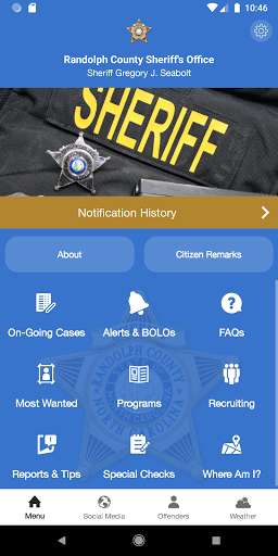 Run android online APK Randolph Co. NC Sheriff from MyAndroid or emulate Randolph Co. NC Sheriff using MyAndroid Run android online APK Randolph Co. NC Sheriff from MyAndroid or emulate Randolph Co. NC Sheriff using MyAndroid