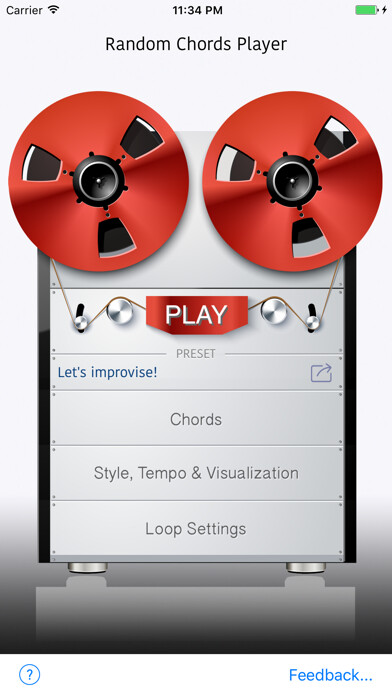 Emulate iPhone app Random Chord using MyAndroid Emulate iPhone app Random Chord using MyAndroid