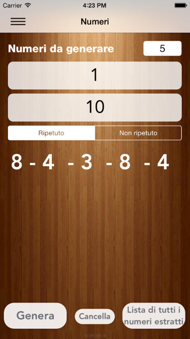 Emulate iPhone app Randomizer PRO using MyAndroid