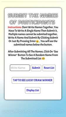 Emulate Android APK RANDOMLY - Random Name Picker Emulate Android APK RANDOMLY - Random Name Picker