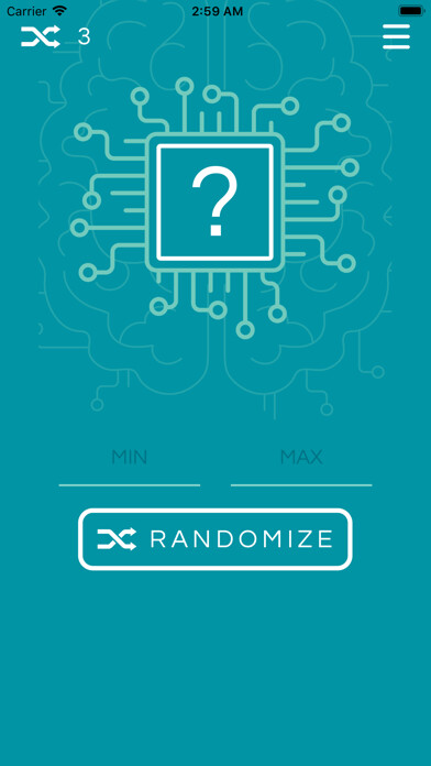 Emulate iPhone app Random Number App -PRO VERSION using MyAndroid