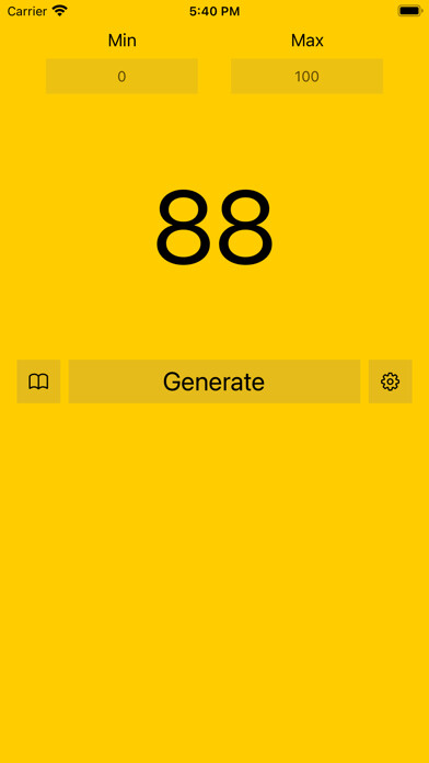 Emulate iPhone app Random Number Generator - Easy using MyAndroid