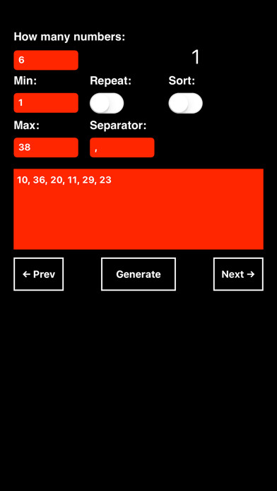 Emulate iPhone app Random Number Generator Picker using MyAndroid Emulate iPhone app Random Number Generator Picker using MyAndroid