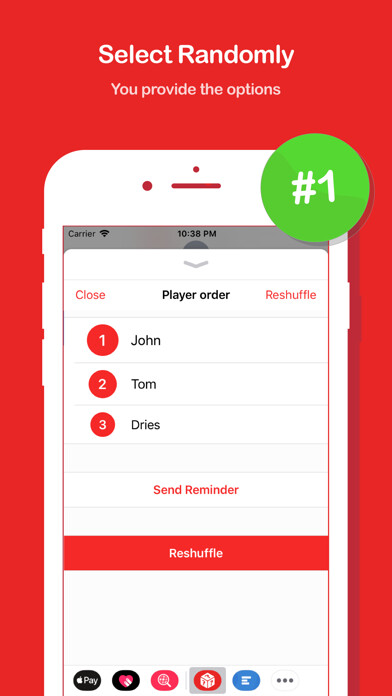 Emulate iPhone app Random Select / Order / Group using MyAndroid