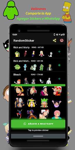 Run android online APK Random Stickers from MyAndroid or emulate Random Stickers using MyAndroid