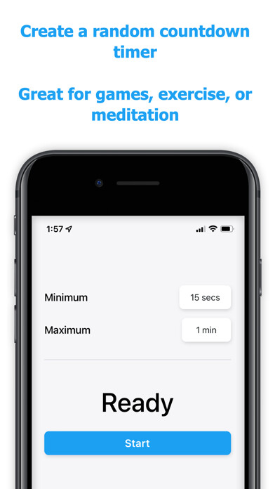 Emulate iPhone app Random Timer Generator using MyAndroid