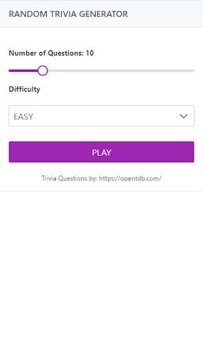 Run android online APK Random Trivia Generator from MyAndroid or emulate Random Trivia Generator using MyAndroid