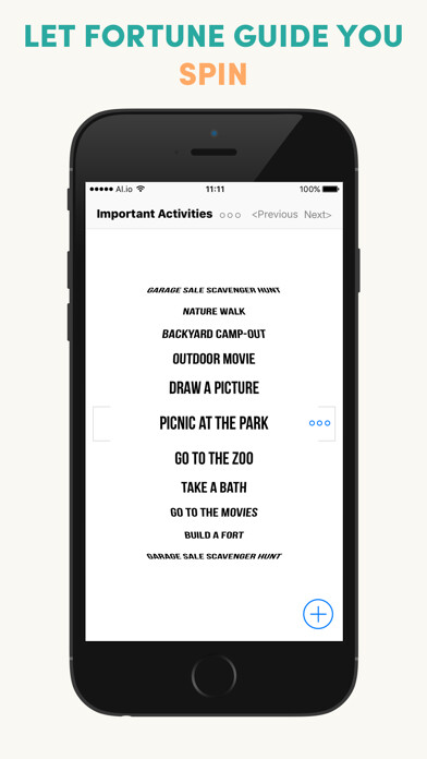 Emulate iPhone app Rando - shuffle for your life using MyAndroid