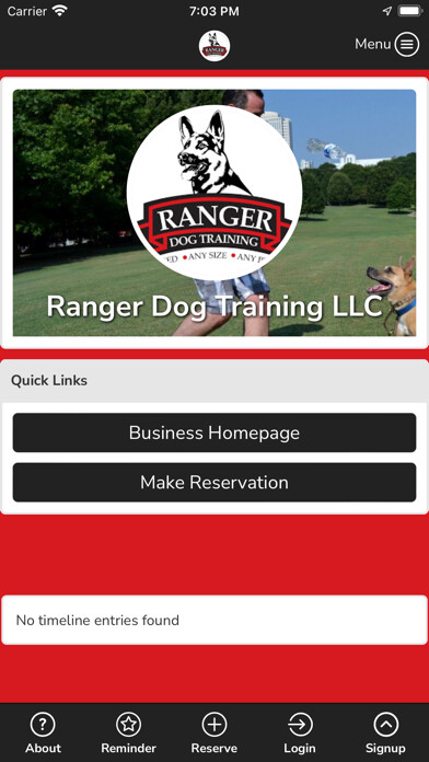 Emulate iPhone app Ranger Dog Training LLC using MyAndroid Emulate iPhone app Ranger Dog Training LLC using MyAndroid
