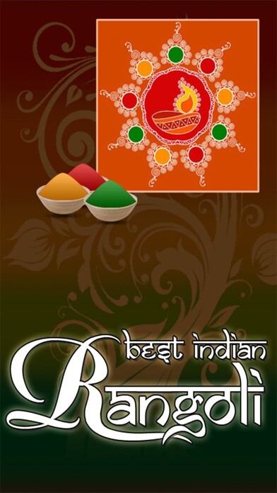 Emulate iPhone app Rangoli Designs HD using MyAndroid