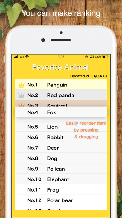 Emulate iPhone app Ranking Maker using MyAndroid